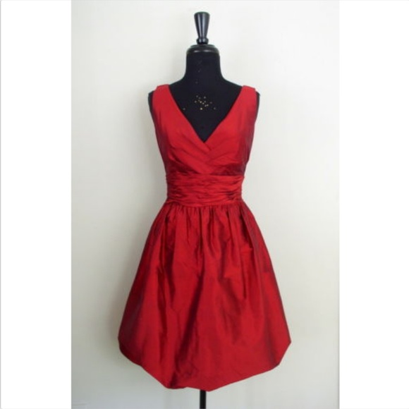 Suzi Chin For Maggy Boutique Silk Bubble Dress 6 - Picture 2 of 8